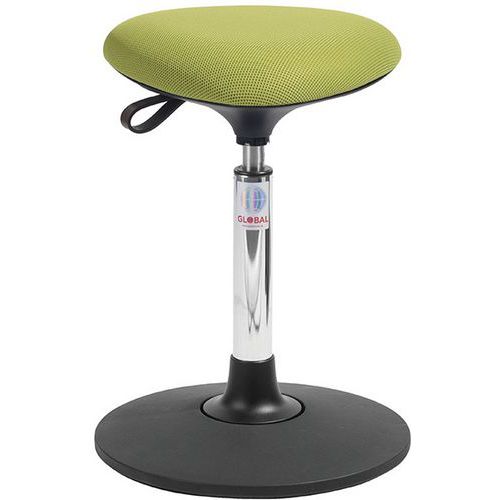 Tabouret Sway Vérin à Gaz Medium Assise Tria Tissu 3d Vert