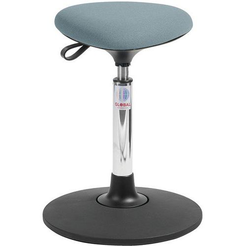 Tabouret Sway Vérin à Gaz Medium Assise Tria Cura Grisvert