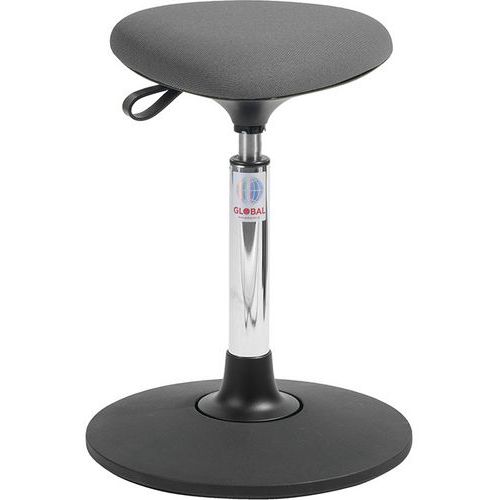 Tabouret Sway Vérin à Gaz Medium Assise Tria Cura Gris