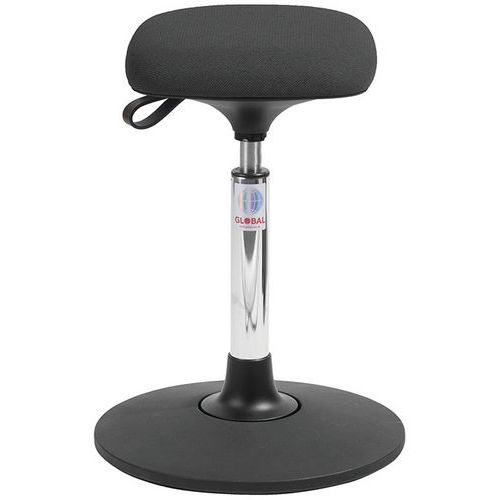 Tabouret Sway Vérin à Gaz Medium Assise Tetra Cura Noir