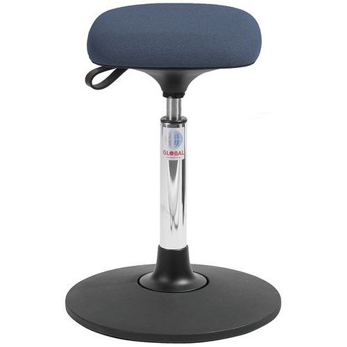 Tabouret Sway Vérin à Gaz Medium Assise Tetra Cura Bleu