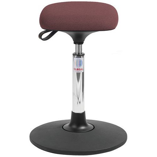 Tabouret Sway Vérin à Gaz Medium Assise Tetra Cura Rouge