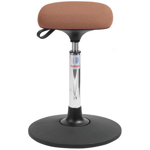 Tabouret Sway Vérin à Gaz Medium Assise Tetra Cura Orange