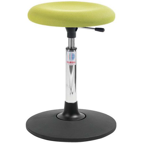 Tabouret Sway Vérin à Gaz Bas Assise Beta Tissu 3d Vert