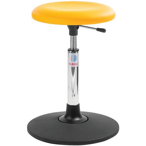 Tabouret Sway Assise Beta Imitation Cuir Jaune