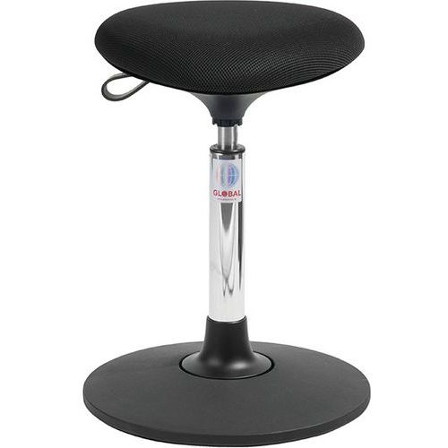 Tabouret Sway Vérin à Gaz Bas Assise Tria Tissu 3d Noir