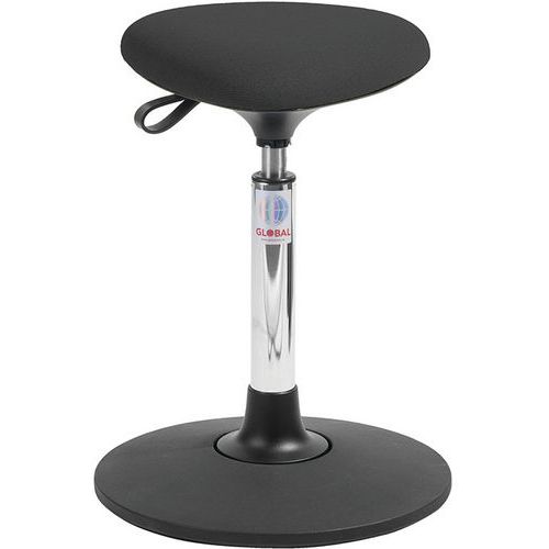 Tabouret Sway Vérin à Gaz Bas Assise Tria Cura Noir