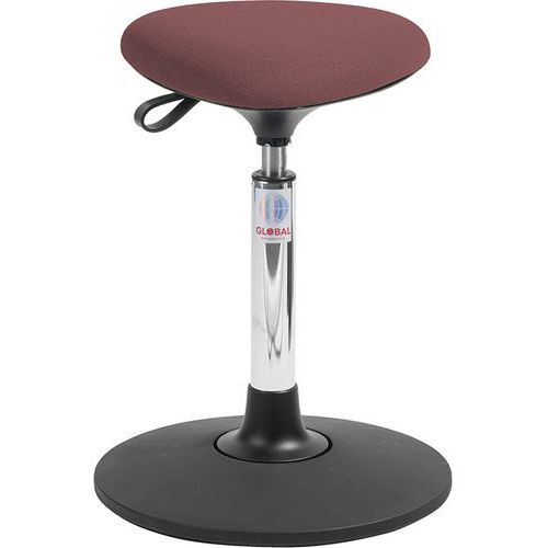 Tabouret Sway Vérin à Gaz Bas Assise Tria Cura Rouge