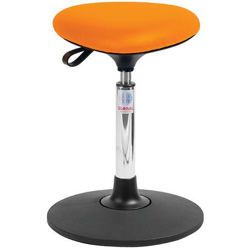 Tabouret Sway Assise Tria Imitation Cuir Orange