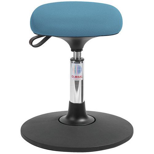 Tabouret Sway Assise Tetra Tissu 3d Bleu Clair