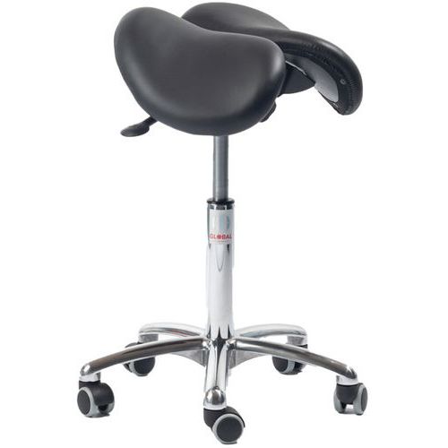 Assise Selle Echo En Deux Parties Cuir Noir