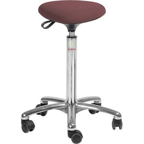 Tabouret Alu50 Assise Tria Cura Rouge