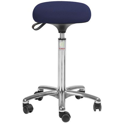 Tabouret Tetra-tissu 3d-haut-rouletteseasy Rolling-bleu