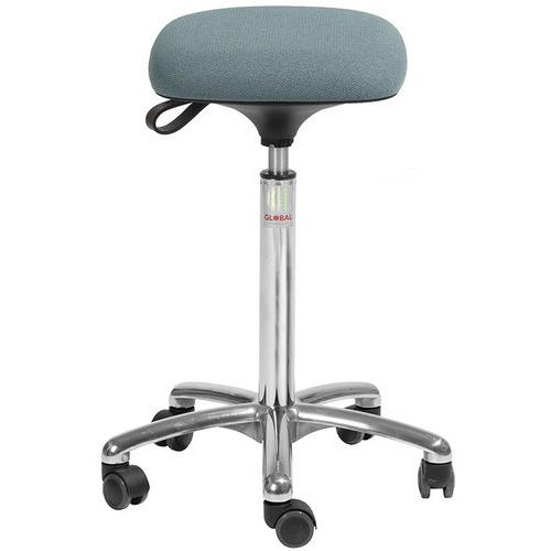 Tabouret Alu50 Assise Tetra Cura Grisvert