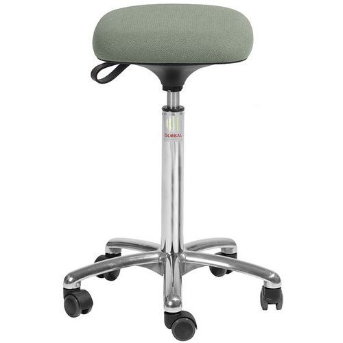 Tabouret Alu50 Assise Tetra Cura Vert