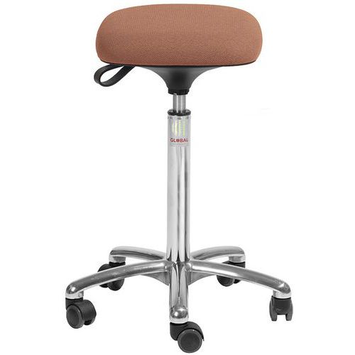 Tabouret Alu50 Assise Tetra Cura Orange
