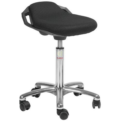 Tabouret Space-tissu 3d-medium-rouletteseasy Rolling-noir