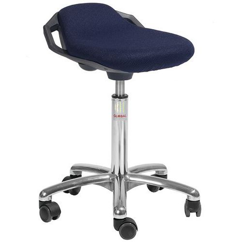Tabouret Space-tissu 3d-medium-rouletteseasy Rolling-bleu