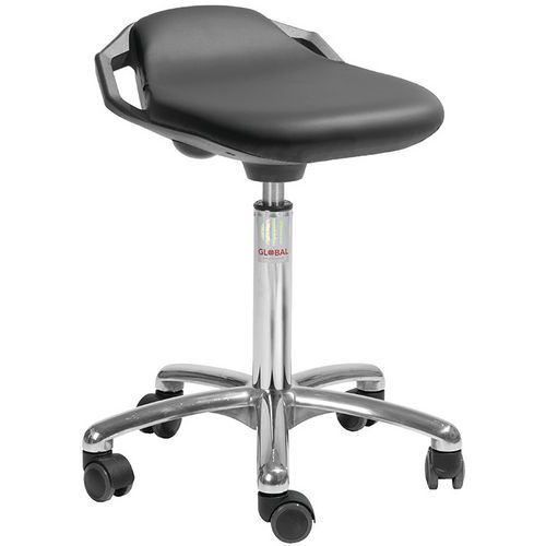 Tabouret Space - Imitation Cuir - Medium - Noir