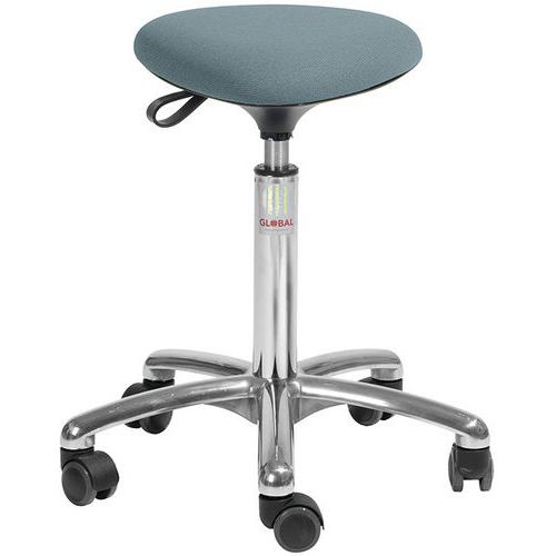 Tabouret Alu50 Assise Tria Cura Grisvert