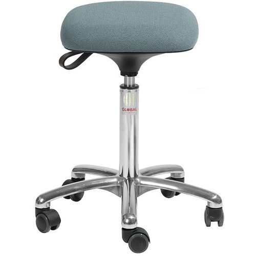 Tabouret Alu50 Assise Tetra Cura Grisvert