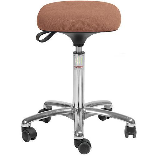 Tabouret Alu50 Assise Tetra Cura Orange