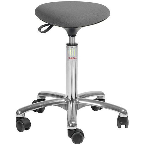 Tabouret Alu50 Assise Tria Cura Gris