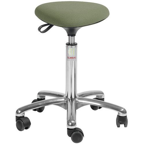 Tabouret Alu50 Assise Tria Cura Jaunevert