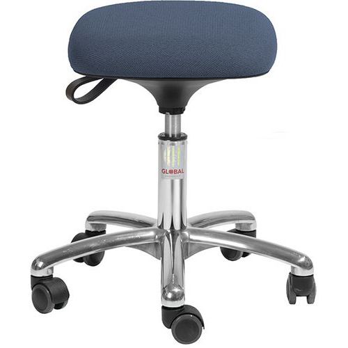 Tabouret Alu50 Assise Tetra Cura Bleu