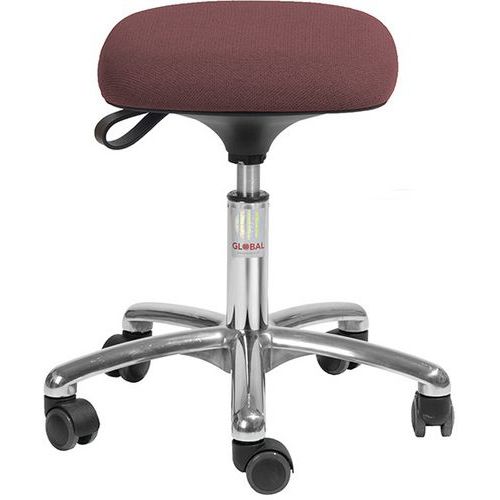 Tabouret Alu50 Assise Tetra Cura Rouge