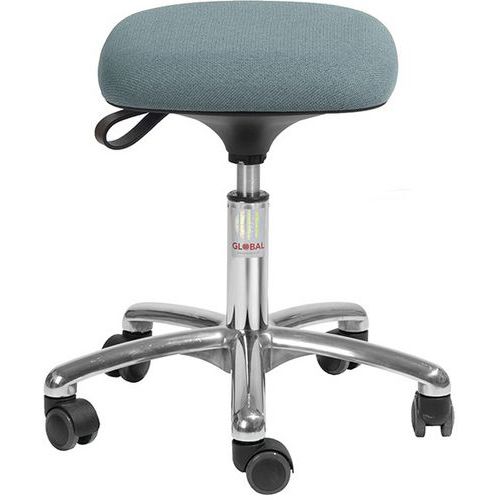 Tabouret Alu50 Assise Tetra Cura Grisvert