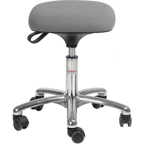 Tabouret Alu50 Assise Tetra Cura Gris