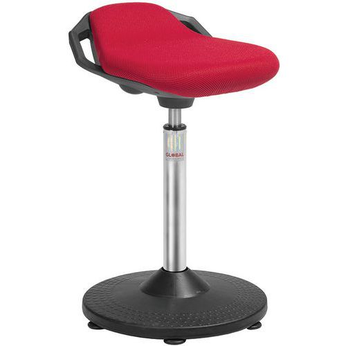 Tabouret Trumpet Assise Space Tissu 3d Rouge