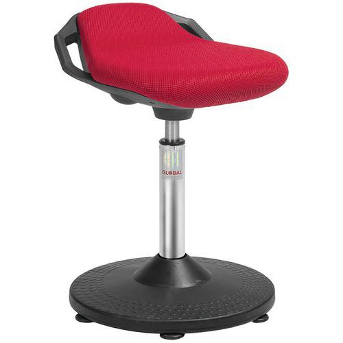 Tabouret Trumpet Assise Space Tissu 3d Rouge