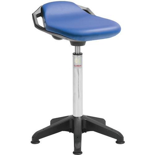 Octopus Tabouret Assise Space Imitation Cuir Bleu