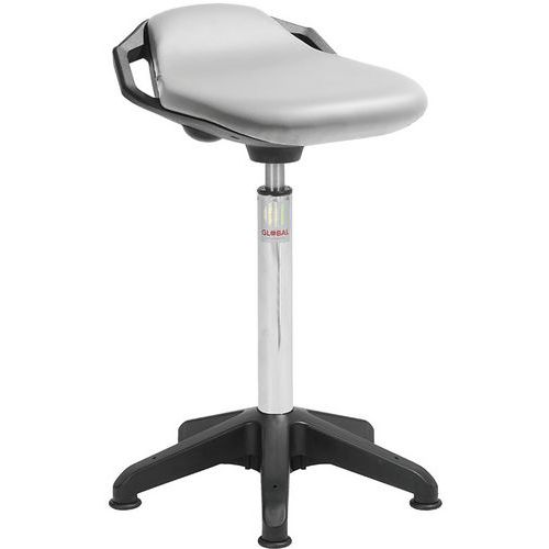 Octopus Tabouret Assise Space Imitation Cuir Gris