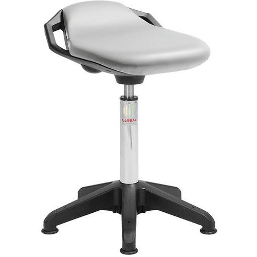 Octopus Tabouret Assise Space Imitation Cuir Gris