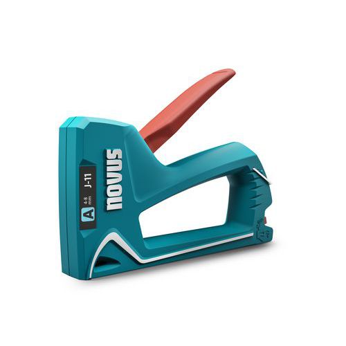 Novus - Cloueuse légère J11 - Pour agrafe 4mm Type 53 - 100 agrafes - 158g ABS
