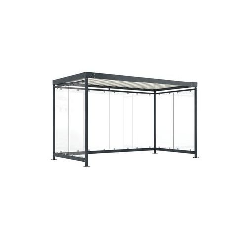 Abri Fumeur Galvanisé + Ral 7016 - Cologne K4bb