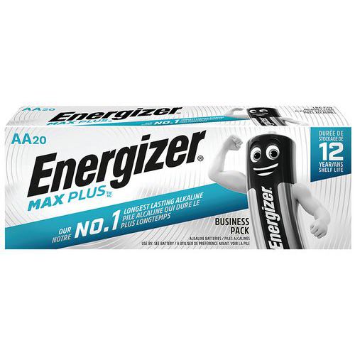 Pile alcaline AA - 4 piles LR6 Energizer Max plus sur