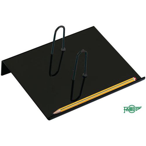 Faibo - Socle plastique pour éphéméride - Noir 190x160mm - Recyclable 100% - Télétravail