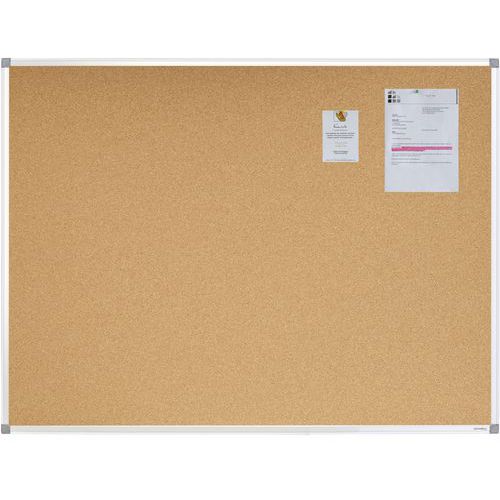 Tableau en liège aluminium 90x120 cm - Éco-responsable 40% recyclé - Idéal bureau
