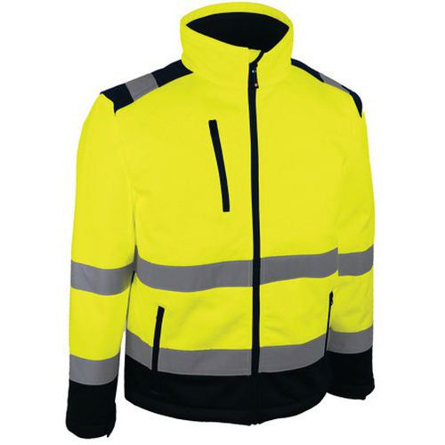 Singer Safety - Veste de signalisation 2 en 1 Softshell Jaune Fluo - Taille 3XL - Haute Visibilité et Confort
