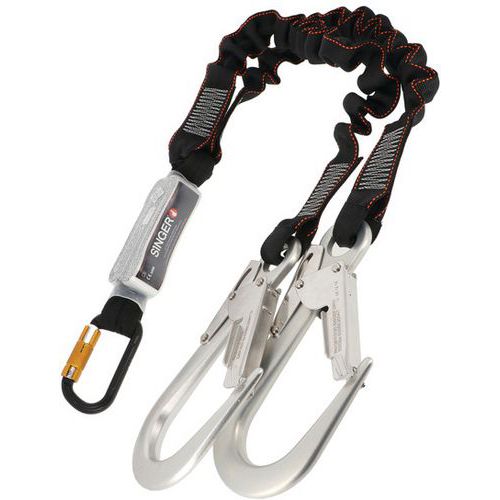 Double Longe Anti Chute Avec Sangles Élastiquées En Polyester