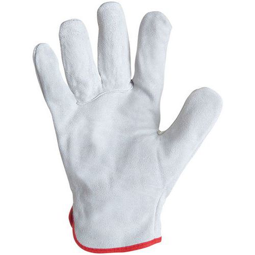 Gants De Manutention Légère En Cuir Croûte Bovin Naturel