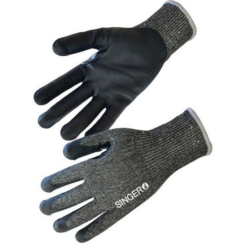 Gants Anticoupure Enduction Nitrile Et Mousse Sur La Paume Taille 7