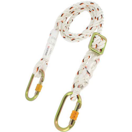 Longe Anti Chute Réglable Avec Corde Tressée En Polyamide