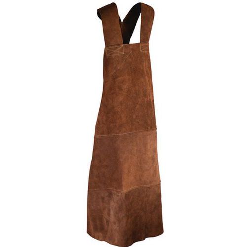 Tablier De Protection Pour Soudeur Cuir Croûte De Bovin Avec Bavette