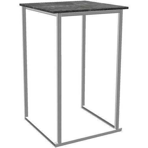 Mange Debout Kubo Smart Acier Blanc Mélamine Marble Grey