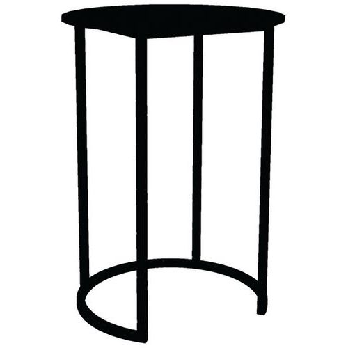 Mange Debout Kubo Curve Aluminium Blanc Compact Noir